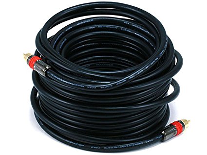 Monoprice 102684 50-Feet RG6 RCA CL2 Rated Digital Coaxial Audio Cable