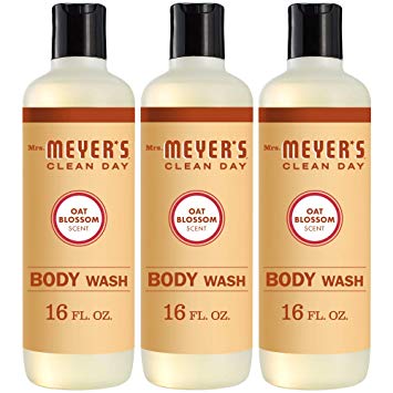 Mrs. Meyer’s Clean Day Body Wash, Oat Blossom Scent, 16 Ounce Bottle (Pack of 3)