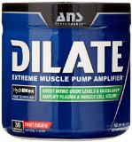 ANS Performance Dilate Caffeine-Free Pre Workout and Nitric Oxide Booster Extreme Muscle Pump Supplement Fruit Fusion 30 Servings