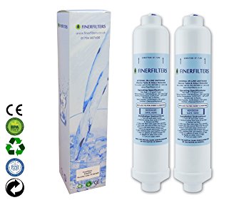 2 x Finerfilters LG fridge compatible water filter, can replace parts BL9808 / 3890JC2990A / 5231JA2010B / 3650JD8050A- High Quality Filters