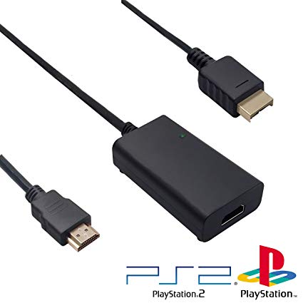 HD Link Cable for PlayStation 2 & PlayStation 1 (All PS2 & PS1 Models) with Cable Tags 4 Pieces