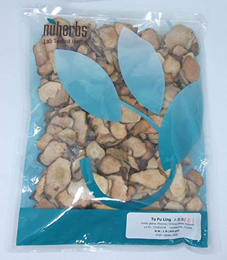 Nuherbs Sarsaparilla Root Slices / Tu Fu Ling / Smilax Glabra, 1lb or 16oz Bulk Herb