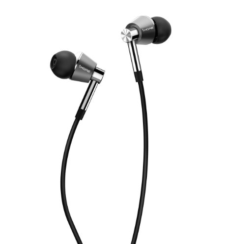 1MORE Triple Driver In-Ear Headphones with In-line Microphone and Remote (Titanium)