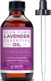 goPURE Lavender Essential Oil - 4 Oz - Lavender Oil for DIY Skin Care and Aromatherapy - 100 Natural and Pure Essential Oils - Therapeutic Grade - No Synthetics or Additives - Glass Dropper Included