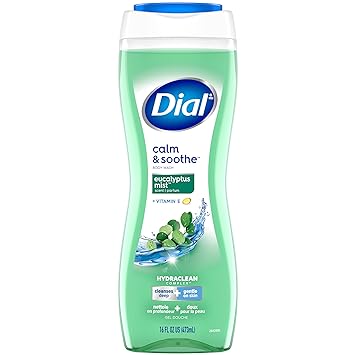 Dial Eucalyptus Mist Calming & Soothing Body Wash, 473 Milliliters (Pack of 1)