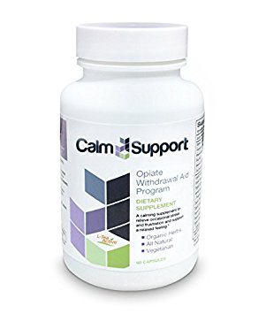 Calmsupport Opiate Withdrawal Aid to Help Ease Symptoms of Opiate Abuse Related to Percocet, Vicodin, Suboxone, Methadone, Codeine, Oxycontin, Hydrocodone, Oxycodone, Fentanyl, Morphine, Heroin and Other Opiate Painkillers and Pain Pills Calm Support
