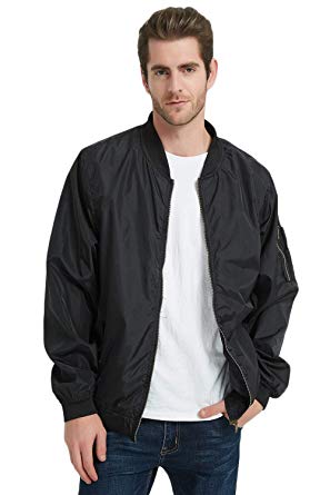 MADHERO Men's Bomber Jacket Camo Lightweight Outerwear