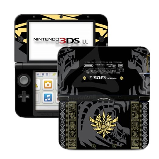 Monster Hunter 4 Goa Magara Black Limited Edition VINYL SKIN STICKER DECAL COVER for Nintendo 3DS XL / LL Console System