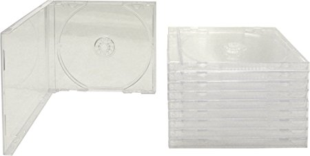 10 Standard Empty Clear Replacement CD Jewel Boxes with Clear Inner Trays (Assembled) #CDBSIS