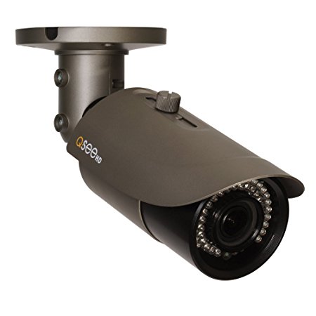 Q-See QTN8043B 4MP HD Varifocal Weatherproof IP Bullet Camera with 165' Night Vision (Grey)