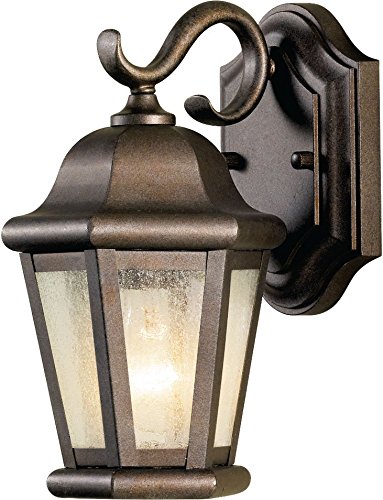 Feiss OL5900CB Martinsville Outdoor Patio Lighting Wall Lantern, Bronze, 1-Light (6"W x 11"H) 60watts