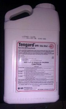 Tengard SFR 36.8 % Permethrin Insecticide / Termiticide 1.25 Gallon ~~ Kill Termites Fleas Ticks Roaches Ants Mole Crickets Ching Bugs and Many More Pests Used By Many Pros!!