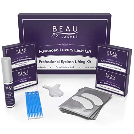 Professional Lash Lift Perm Kit - For Perming, Curling and Lifting Eyelashes | Semi Permanent Salon Grade Supplies For Beauty Treatments | Includes Eye Shields, Pads and Accessories