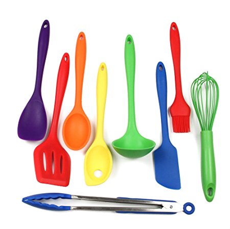 Chef Craft 9 Piece Silicone Set, Assorted