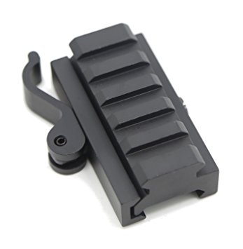 Zengi 5-slot Quick Detach Lever Lock Picatinny/weaver Rail Adaptor and Riser