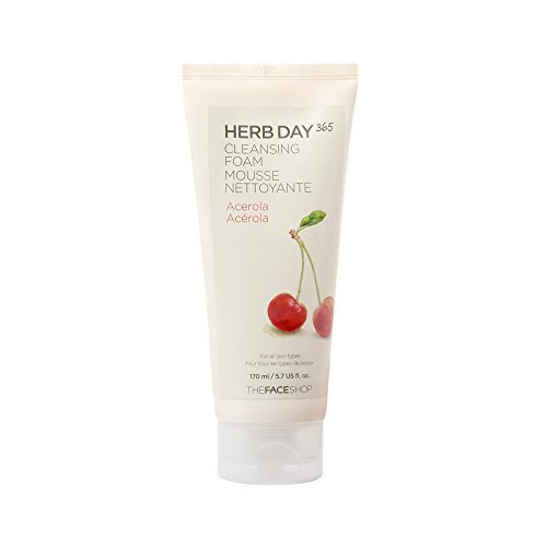 The Face Shop Herb Day Cleansing Cleansing Foam (Acerola) 170ml/Made in Korea