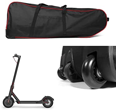 lixada Scooter Carry Bag with Wheels - Large Capacity Perfect for 10 Inch Foldable Electric Scooter Carrier Transport Bag Roller Bag