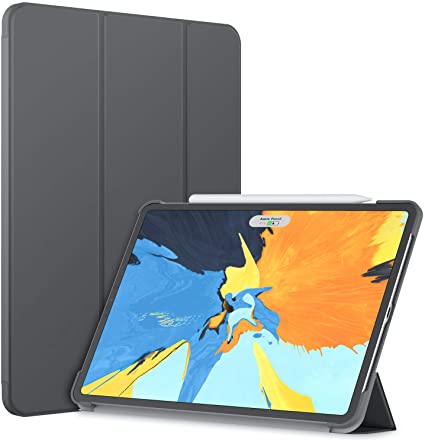JETech Case for Apple iPad Pro 11-Inch 2018 Model (NOT for 2020 Model), Compatible with Apple Pencil, Cover Auto Wake/Sleep, Dark Grey