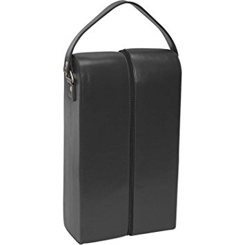 Royce Leather Double Wine Presentation Case - Black