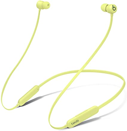 Beats Flex Wireless Earphones – Apple W1 Headphone Chip, Magnetic Earbuds, Class 1 Bluetooth, 12 Hours of Listening Time - Yellow (Latest Model)