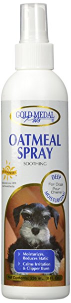Gold Medal Pets Oatmeal Soothing Skin Spray with Cardoplex for Dogs, 8 oz.
