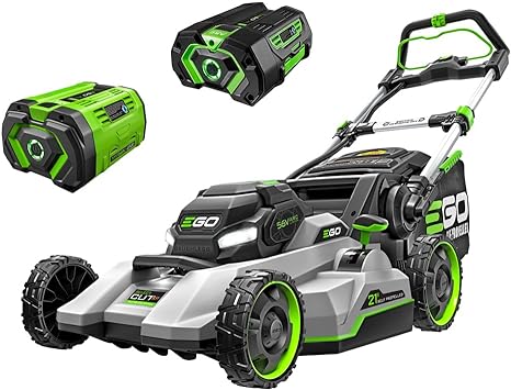 EGO Power  LM2156SP 56-Volt 21-Inch Select Cut XP Self-Propelled Cordless Lawn Mower with Touch Drive Technology, 10.0Ah Battery, 700W Turbo Charger Included plus extra BA2800T 5.0Ah Battery