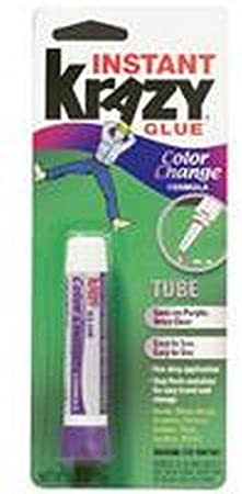 Krazy Glue KG58848R Instant Crazy Glue Color Change Formula Tube 0.07-Ounce