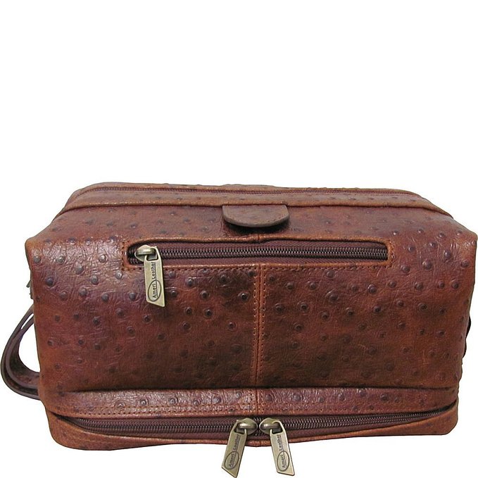 AmeriLeather Leather Toiletry Bag