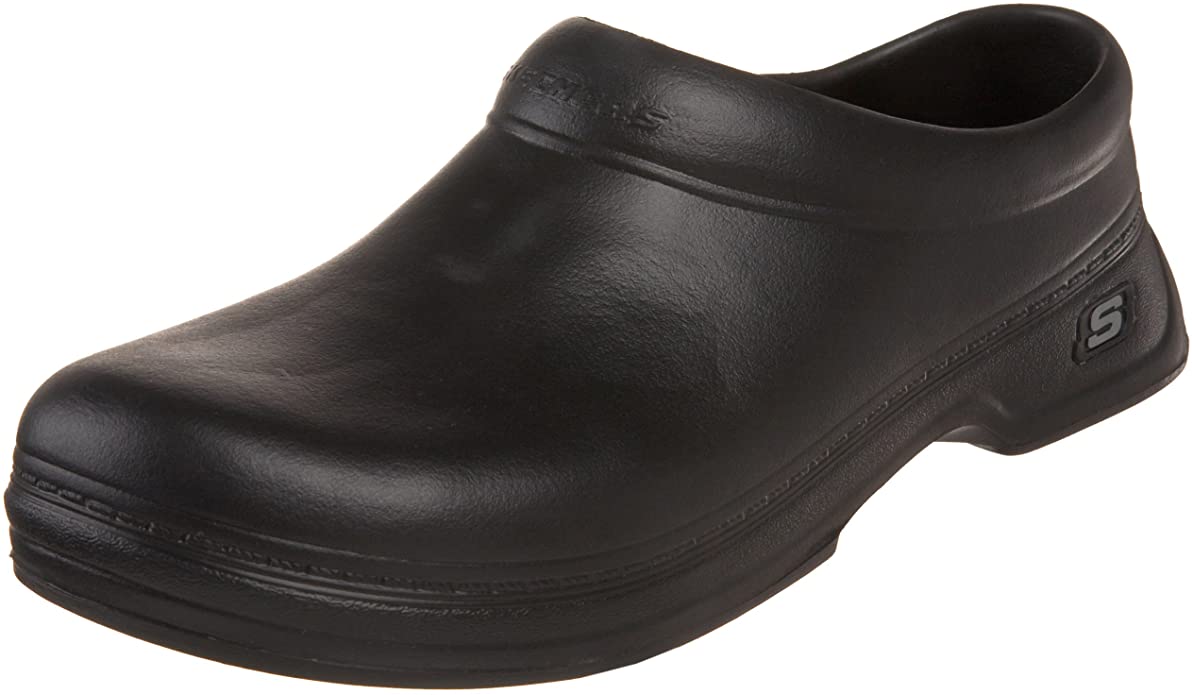 Skechers for Work Men's Oswald - Balder Clog, Black, 14 M US