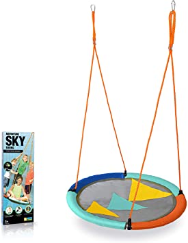 TreeZone 40" Adventure Sky Swing - Easily Attach to a Tree, Swing Set or Our Signature Build A Branch - The Perfect Family Fun Addition to Your Backyard Adventures! (40")