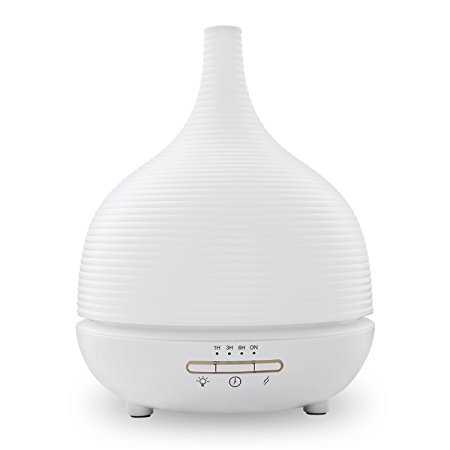 Aroma Diffuser, Aiho 500ml Colorful Ultrasonic Humidifier Aroma Diffuser / Aromatherapy Essential Oils Diffuser Cool Mist Humidifier for Home, Yoga, Office, Spa, Bedroom, Baby Room, 10 Hours Operation(AD-P4)