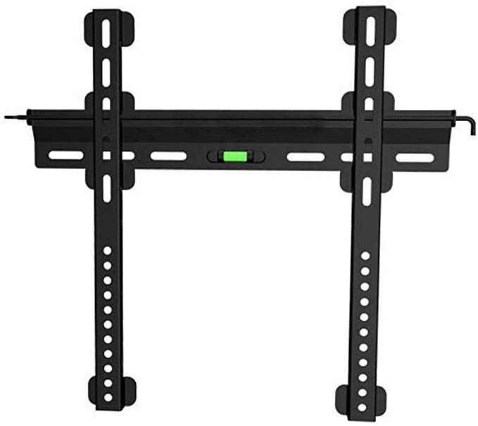 Monoprice Ultra-Slim Fixed TV Wall Mount Bracket - for TVs 32in to 55in Max Weight 121 lbs VESA Patterns Up to 400x400 Security Brackets Works with Concrete & Brick