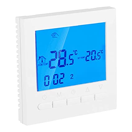 WiFi Digital Programmble Thermostat,LCD Intelligent Home Heating Control,Winter Wireless Temperature Controller with Time Display Auto Calibration and Anti-Freezing Function