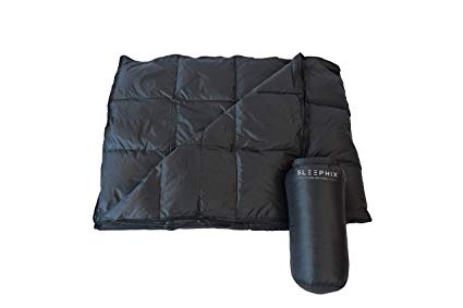 SLEEPHI Collection Luxurious Lightweight Water Repellent Multipurpose Blanket | Nylon Shell with Down Filling | Ideal for Camping, Plane Traveling, Sailing, Terrace and Home use | Fill Power: 650