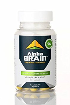 Alpha Brain By Onnit Labs | Advanced Brain Booster Nootropic Supplement 30 Ct | As Seen on the Joe Rogan Experience Personal Healthcare / Health Care