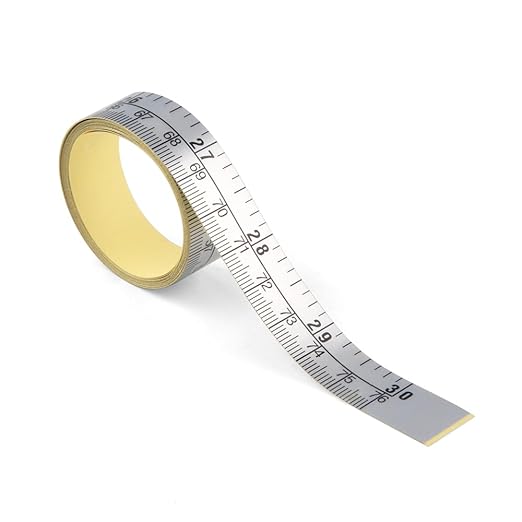 WIN TAPE Workbench Ruler Adhesive Backed Tape Measure -30 Inch 76cm Tape Measure (Start from Middle - Inch/cm)