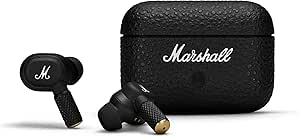 Marshall Motif II ANC - True Wireless Active Noise Cancelling Bluetooth Headphones, Earbuds, 30 hours playtime – Black