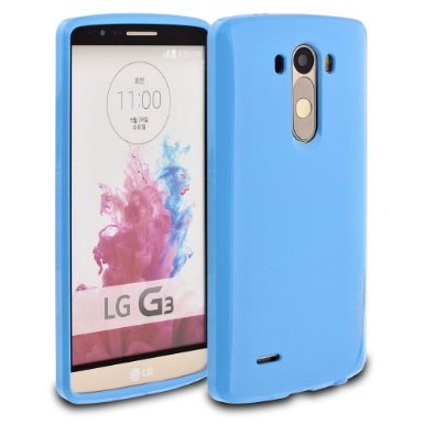 LG G3 Case ModeBlu Gel Case Series Sky Blue Protective Case Bumper Slim Fit Shock Absorbent Cover Drop Protection for LG G3