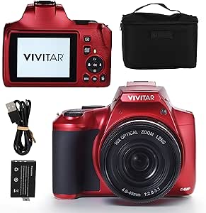 4K Digital Camera with 64 MP, 10x Optical Zoom, 3.0" LCD Display, LED Flash, Auto Focus, Macro Mode, 4K Video Recording, Memory Included, Photography and Vlog Camera