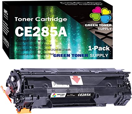 (Single Pack) Green Toner Supply Compatible CE285A 85A Toner Cartridge 285A Used for HP Laser Jet Pro P1102w P1109w M1212nf M1217nfw Printer