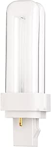 Satco S8320 4100K 13-Watt GX23-2 Base T4 Quad 2-Pin Tube for Magnetic Ballasts, Cool White