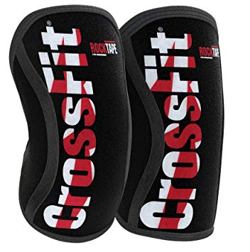 RockTape Knee Sleeves, 2-Pack, Competition Grade, 5mm or 7mm Thickness, Compression Neoprene, Extra Long for VMO Support, Assassins