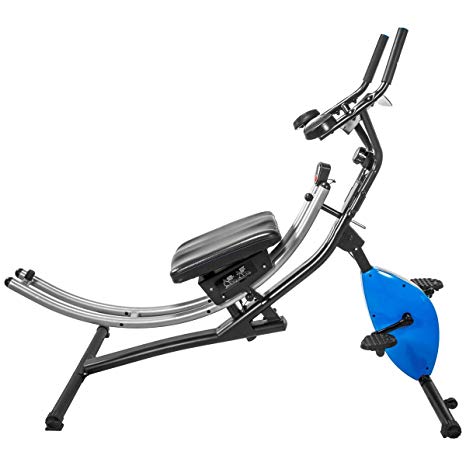 XtremepowerUS Abdominal Crunch Coaster Fitness Equipment, Workout Machine