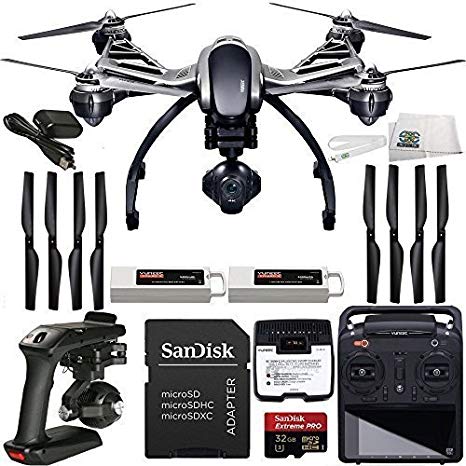 YUNEEC Q500 4K Typhoon Quadcopter with CGO3-GB Camera (RTF)   Extra YUNEEC 5400mAh LiPo Flight Battery   SanDisk Extreme PRO 32GB UHS-I/U3 Micro SDHC Memory Card (SDSDQXP-032G-G46A)