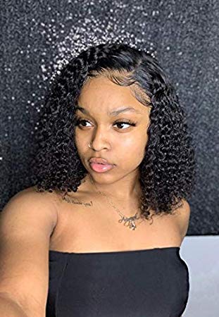 13x6 Lace Front Wigs Human Hair Pre Plucked,Showjarlly Curly Lace Front Wigs with Baby Hair 150% Density, Human Hair Side Part Wig Human Hair Curly Wig (10)
