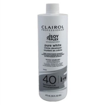 Clairol Professional Soy4plex Pure White Creme Hair Color Developer, 40 Volume