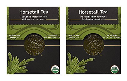 Organic Horsetail Grass Tea - Kosher, Caffeine Free, GMO-Free - 18 Bleach Free Tea Bags (2 pack)