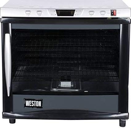 Weston Pro Series Digital Dehydrator 28-0301-W, 80 Liter 12 Tray with Timer & Light