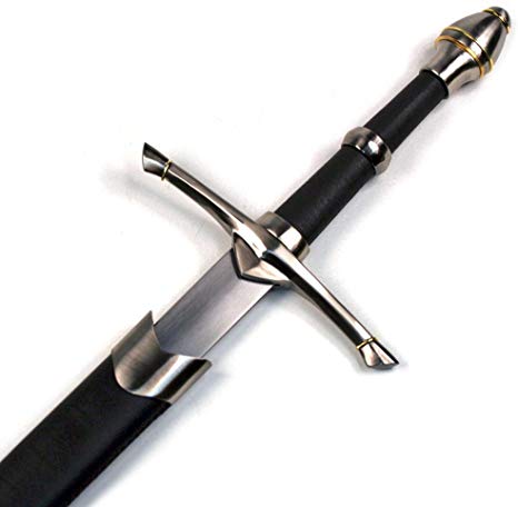 Ace Martial Arts Supply Medieval Knight Arming Sword with Scabbard