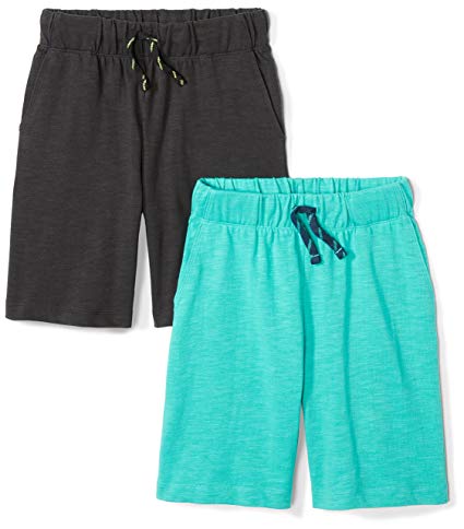 Spotted Zebra Boys' 2-Pack Jersey Knit Shorts